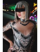 Зеркальное платье Selina телесного цвета (1292472) - 4, 10