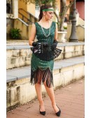 Платье в стиле Гэтсби UF5580 (2XL-3XL) (105580) - оригинальная одежда, 2