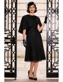 Вечірня сукня з шаллю, паєтками та бахромою (105602) - оригинальная одежда, 2