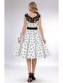 Винтажное летнее платье с цветочным узором и поясом (105603) - оригинальная одежда, 2