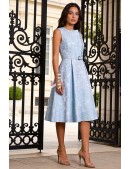 Винтажное вечернее платье нежно-голубого цвета (105604) - оригинальная одежда, 2