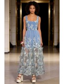 Длинное платье Sky Garden с объемной вышивкой (105606) - foto