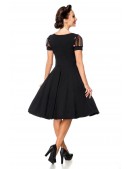 Элегантное винтажное платье с вышитыми рукавами (105554) - цена, 4