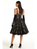 Винтажное вечернее платье с корсетом и вырезом в форме сердца (105608) - 3, 8