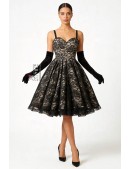 Винтажное вечернее платье с корсетом и вырезом в форме сердца (105608) - оригинальная одежда, 2