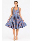 Винтажное летнее платье с корсетом и цветочным узором (105609) - foto