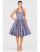 Винтажное летнее платье с корсетом и цветочным узором (105609) - оригинальная одежда, 2