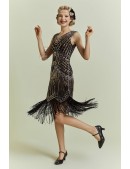 Вечернее платье в стиле Гэтсби (Black/Gold) (105531) - foto