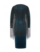 Облегающее платье миди с бахромой (105569) - оригинальная одежда, 2