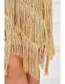 Блестящее платье с бахромой Sabrina Gold (105586) - 4, 10