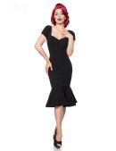 Черное ретро-платье с декольте B267 (105267) - цена, 4