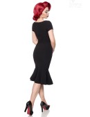 Черное ретро-платье с декольте B267 (105267) - оригинальная одежда, 2