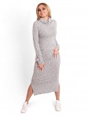 Серое меланжевое платье XC306 (105306) - оригинальная одежда, 2