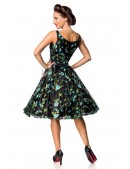 Винтажное платье с цветочным узором и вышивкой (105403) - оригинальная одежда, 2