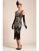 Костюм Gatsby Girl (платье, перчатки, повязка, бусы, мундштук) (611047) - цена, 4
