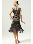 Gatsby Girl Sequin Fringe Dress (105592) - 3, 8