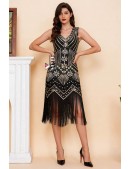Gatsby Girl Sequin Fringe Dress (105592) - оригинальная одежда, 2