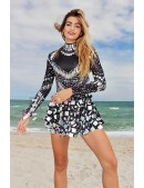 Дзеркальне футуристичне боді зі спідничкою Selina (1292342) - 4, 10