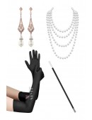 Аксессуары Гэтсби (перчатки, мундштук, бусы, серьги) (611029) - foto