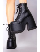 High Platform Ankle Boots with a Chunky Heel (310095) - 5, 12