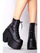 High Platform Ankle Boots with a Chunky Heel (310095) - 4, 10