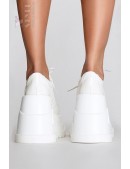 Белые кроссовки на высокой платформе Demonia (314066) - оригинальная одежда, 2