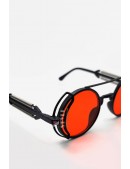 Футуристичні кіберпанк-окуляри X135 Red + чохол (905135) - материал, 6