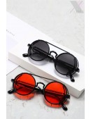 Круглые солнцезащитные очки Grunge Punk черные (905134) - foto