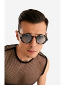 Men's & Women's Futuristic Cyberpunk Blue Glasses + Pouch (905167) - 5, 12