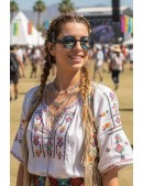 Men's & Women's Futuristic Cyberpunk Blue Glasses + Pouch (905167) - оригинальная одежда, 2