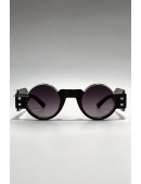 Солнцезащитные круглые очки в массивной оправе Avant-Garde OLIVIER (905171) - 3, 8