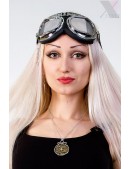 Авиа-очки Стимпанк с серыми линзами (905133) - foto
