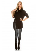 Черный свитер оверсайз KouCla (111255) - оригинальная одежда, 2