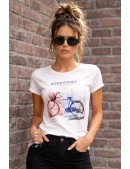 Футболка белая женская с принтом XC2141 (102141) - foto
