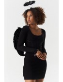Крылья ангела черные Cosplay Couture (60 см) (420042) - цена, 4