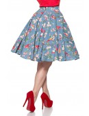 Хлопковая юбка с Винтажным принтом (107218) - оригинальная одежда, 2