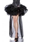 Полупрозрачная юбка-балеринка со шлейфом (107223) - foto