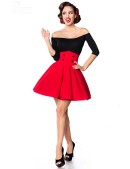 Красная короткая юбка клеш Belsira (107133) - 3, 8