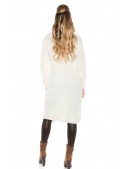Белое платье-свитер KC5366 (105366) - оригинальная одежда, 2