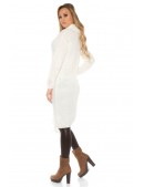Белое платье-свитер KC5366 (105366) - 3, 8