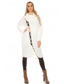 Белое платье-свитер KC5366 (105366) - 4, 10