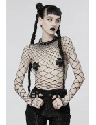 Черное боди сетка E9251