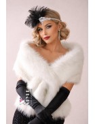 Fur Shawl for Cruella and Gatsby Costume