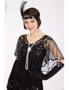Ошатна мантія-шаль з паєтками UF-Vintage