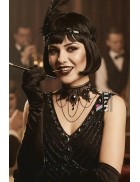 Намисто-чокер з підвісом і ланцюжками DL6235