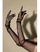 Nia Tulle Black Gloves