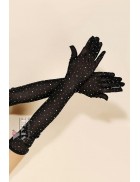 UF-Vintage Rhinestone Gloves