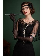 Набор аксессуаров Гэтсби (перчатки, бусы, мундштук)