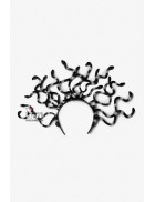 Crown with snakes on a hoop Black/Silver