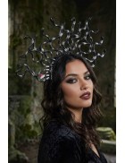 Корона со змеями на обруче Black/Silver